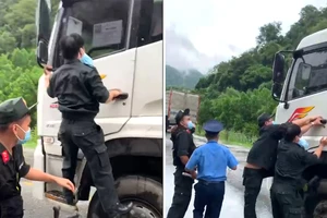 Bắt tài xế chống người thi hành công vụ tại chốt kiểm dịch ở Thanh Hóa