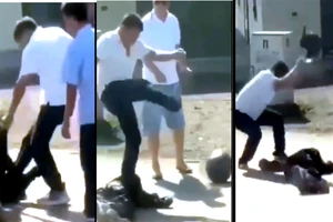 Clip ghi lại cảnh nhóm người đánh đập 1 người đàn ông ở Thanh Hoá