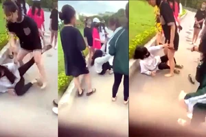 Nữ sinh Thanh Hóa bị nhóm bạn đánh hội đồng ở công viên
