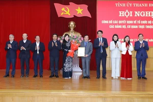 Tỉnh ủy Thanh Hóa công bố các quyết định về công tác cán bộ