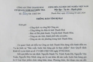 Công an Thanh Hóa điều tra đường dây sản xuất buôn bán thực phẩm giả