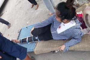 Giải phóng mặt bằng, 1 người dân bị thương