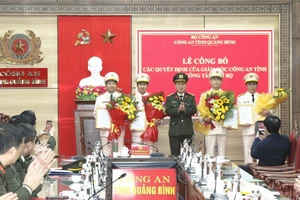 Công an Quảng Bình điều động, bổ nhiệm 6 trưởng, phó phòng