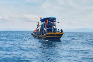 Tìm kiếm ngư dân rơi xuống biển mất tích