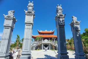 Cận cảnh Nhà tưởng niệm Đại tướng Võ Nguyên Giáp sắp hoàn thành