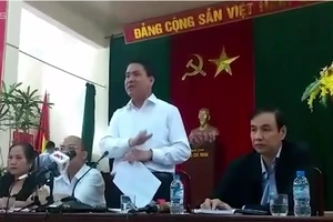 Clip: Chủ tịch Nguyễn Đức Chung nói gì với dân Đồng Tâm