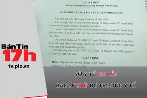 Sở Y tế xin lỗi bác sĩ 'chê' Bộ trưởng Bộ Y tế