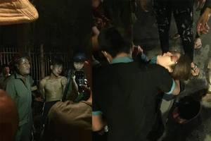 Kẻ ngáo cướp xe cảnh sát, kề dao vào cổ bà bầu