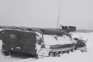 Hải quân Nga tập trận dưới trời đông khắc nghiệt