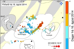 Núi lửa Bardarbunga ở Iceland phun trào, nguy cơ hỗn loạn du lịch toàn cầu trở lại