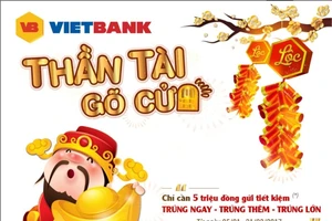 Gửi 5 triệu trúng 10 lượng vàng tại Vietbank 