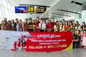 VietJet khai trương đường bay Hà Nội - Singapore