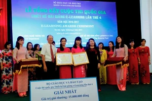 Trao giải cuộc thi thiết kế bài giảng điện tử 