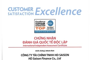 HD SAISON: Chỉ số hài lòng khách hàng đạt chuẩn mực quốc tế ​