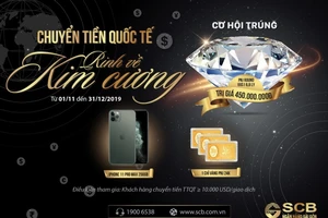 SCB: 'Chuyển tiền quốc tế - Rinh về kim cương'