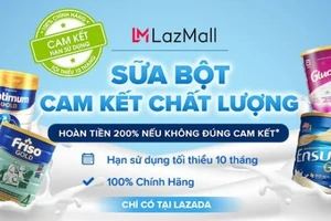 Lazada triển khai chương trình 'Sữa bột cam kết chính hãng'
