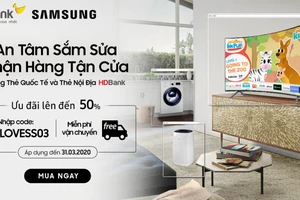 Sử dụng thẻ HDBank, giảm giá lên đến 50% sản phẩm Samsung