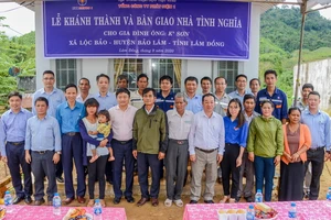 EVNGENCO1 trao tặng nhà tình nghĩa tại Lâm Đồng 