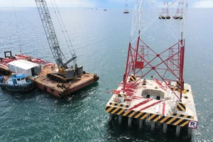 Dốc sức hoàn thành đường dây 220 kV Kiên Bình - Phú Quốc ​