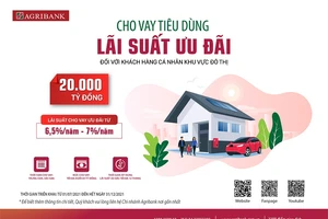 Agribank dành 20.000 tỷ đồng vốn cho vay tiêu dùng lãi suất ưu đãi