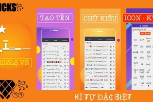 Sử dụng biểu tượng cảm xúc Facebook, Zalo, Game, tạo tên đẹp với symbols.vn