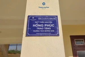 Quỹ thiện nguyện Hồng Phúc xây trường học tặng tỉnh Sơn La