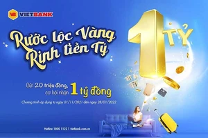  Vietbank: Gửi tiết kiệm có cơ hội trúng sổ tiết kiệm lên đến 1 tỉ đồng
