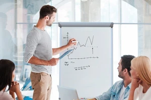 Bảng flipchart Đại Phát hỗ trợ tốt hội họp cho công ty