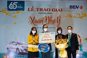 BIDV trao thưởng 500 triệu đồng chương trình Xuân Như Ý