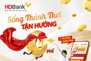 HDBank miễn 100% phí giao dịch online e-SkyOne trọn đời