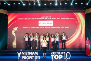 Chubb Life Việt Nam tiếp tục được vinh danh ‘Top 500 doanh nghiệp lợi nhuận tốt nhất Việt Nam’
