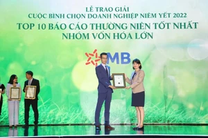 MB vào top 10 doanh nghiệp niêm yết có báo cáo thường niên xuất sắc nhất