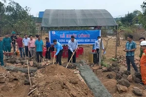 PC Đắk Nông hỗ trợ xây dựng 5 căn nhà tình nghĩa