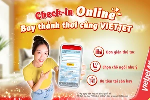Mùa cao điểm hè, check-in online nhanh chóng, Vietjet thôi!