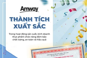 Amway Việt Nam lần thứ 11 nhận giải thưởng sản phẩm vàng vì sức khỏe cộng đồng