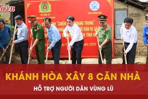 Khánh Hòa khởi công xây dựng 8 căn nhà cho người dân bị thiệt hại do lũ lụt