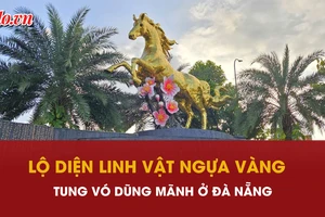 Cận cảnh linh vật ngựa do nghệ nhân Đinh Văn Tâm chế tác tại Đà Nẵng