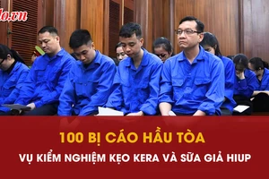 Video: Đang xét xử 100 bị cáo vụ kiểm nghiệm kẹo Kera và sữa giả Hiup 