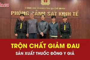 Bắt giữ nhóm sản xuất thuốc đông y giả, trộn chất giảm đau