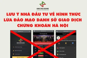 Nhiều website mạo danh Sở Giao dịch chứng khoán Hà Nội