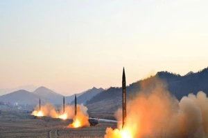 Triều Tiên tiếp tục thử tên lửa. Ảnh: BBC