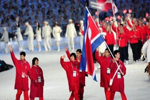 Vận động viên Triều Tiên tham dự Olympic Mùa đông 2018 tại Hàn Quốc. Ảnh: THE CREED