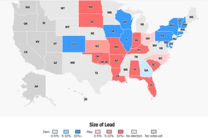 Bầu cử giữa kỳ Mỹ 2022: Cục diện các bang chiến trường ra sao?