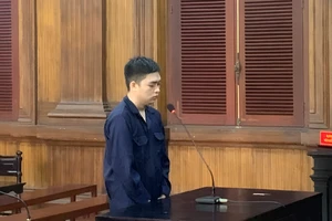 Bị cáo Nguyễn Chí Tài tại tòa.