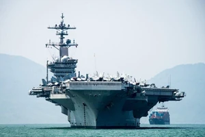 Tàu sân bay USS Carl Vinson của Mỹ. Ảnh: US NAVY