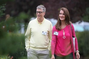 Tỉ phú Bill Gates và bà Melinda French Gates. Ảnh: GETTY IMAGES