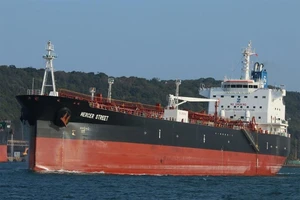 Tàu chở dầu Mercer Street. Ảnh: FLEETMON