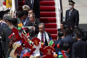 Ông Uông Dương đến Lhasa (Tây Tạng). Ảnh: REUTERS