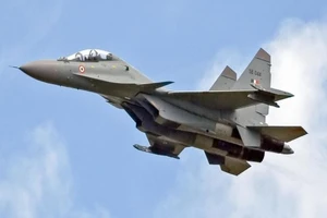 Máy bay chiến đấu hạng nặng Su-30MKI do một công ty Ấn Độ có tên Hindustan Aeronautics Limited (HAL) sản xuất. Ảnh: RBTH