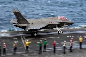 Tiêm kích F-35C của Hải quân Mỹ. Ảnh: US NAVY